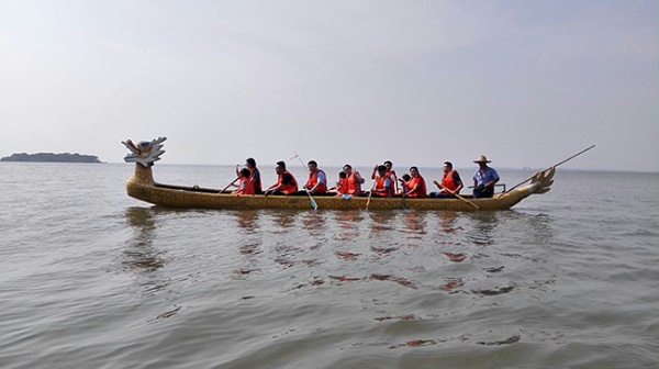 三盛員工慕灣果園劃龍舟