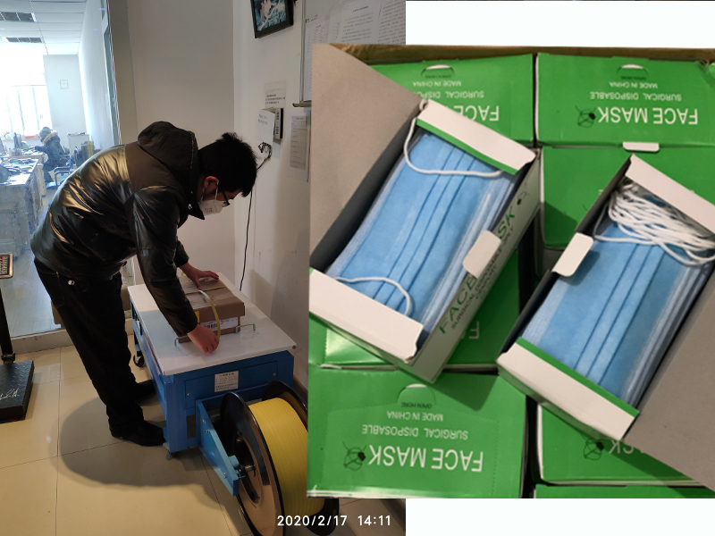 口罩物資，無錫三盛值班人員